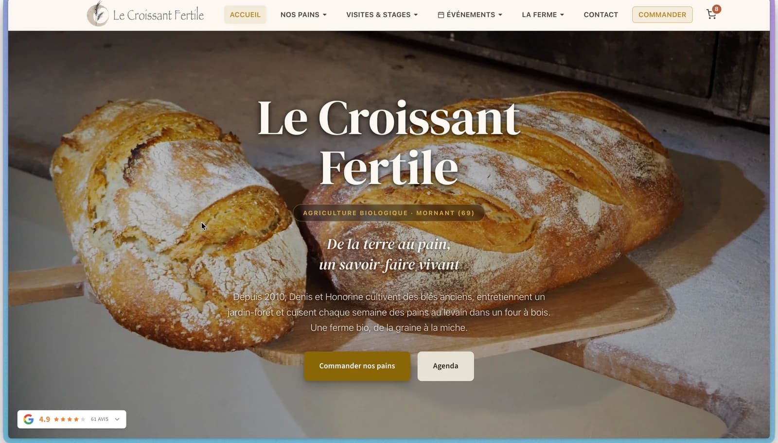 Le Croissant Fertile — page d'accueil